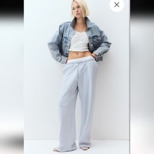 Wide-leg Joggers Light Blue 🩵